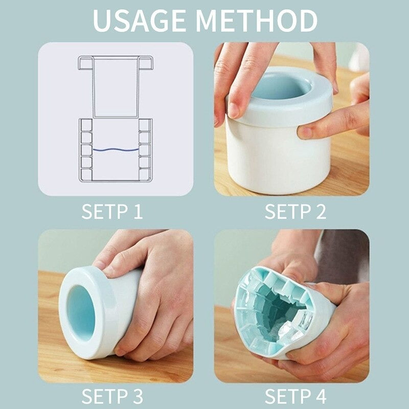 CoolCube Pro – 2-in-1 Silicone Ice Mold & Bucket