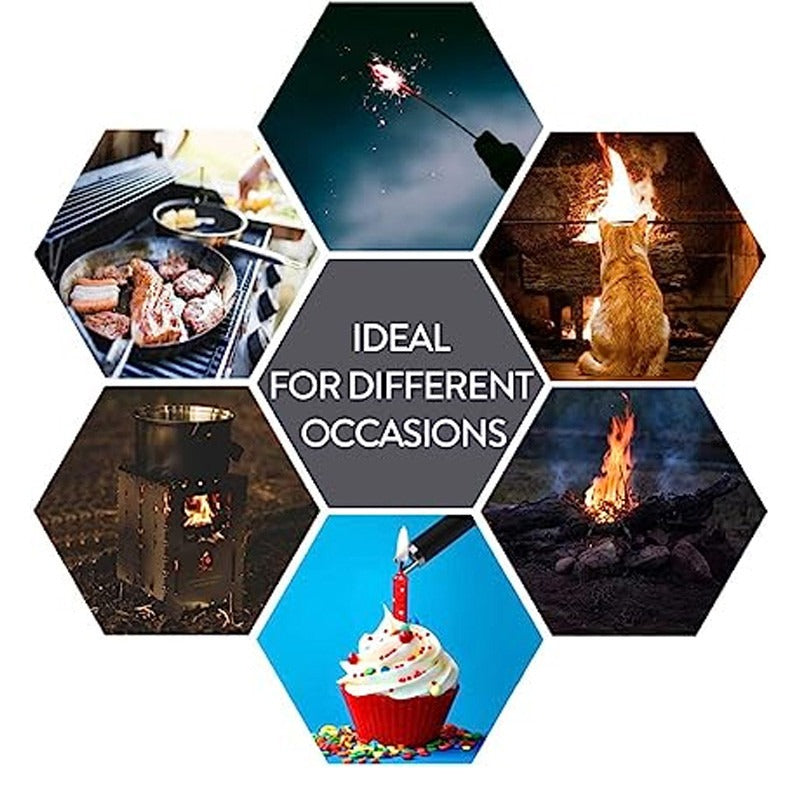 360° USB Rechargeable Arc Lighter – Windproof & Flameless