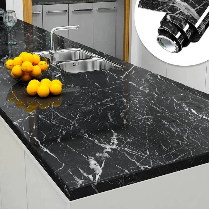 Self Adhesive Kitchen Marble Sheets 2 Meter Waterproof and Oil proof