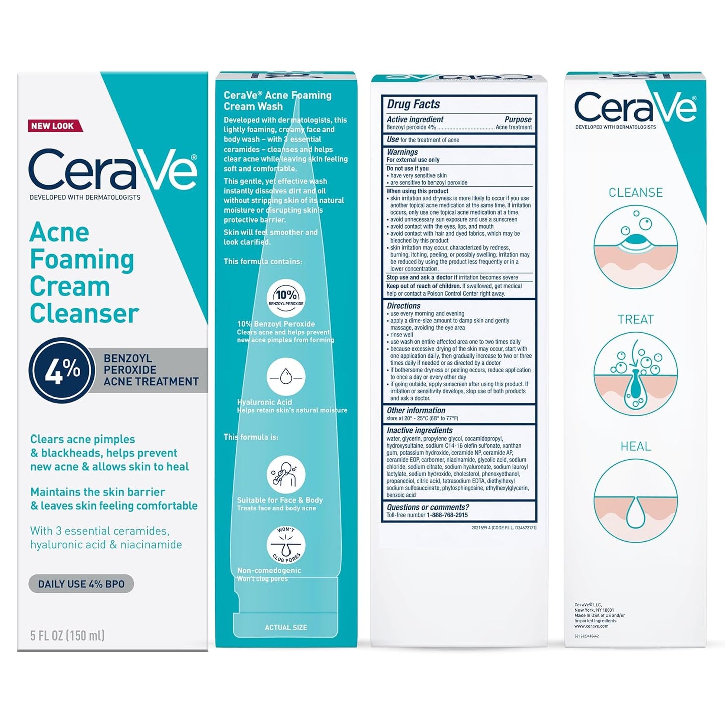 CeraVe Acne Foaming Cream Cleanser 150 ML