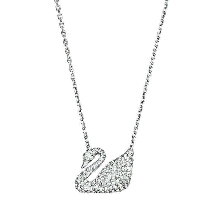 Elegant swan locket set