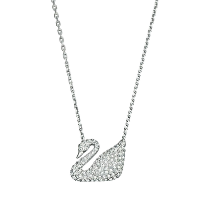 Elegant swan locket set