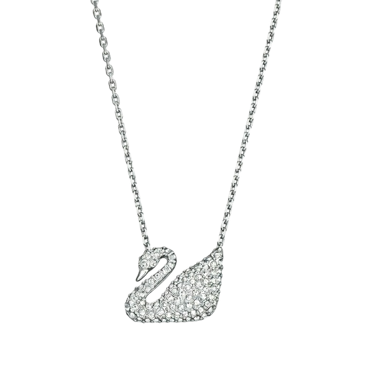 Elegant swan locket set