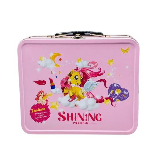 Unicorn Shiny Makeup Bag for Girls – Soft, Washable Princess Set
