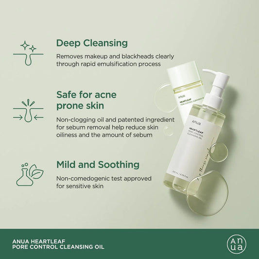 Anua Heartleaf Pore Control Cleansing Oil 20 Ml