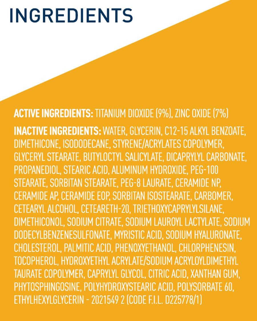 CeraVe Hydrating Mineral Sunscreen SPF 50 Face Lotion 75ml