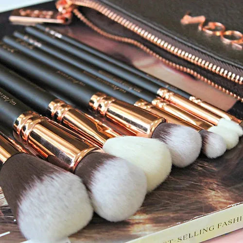 Zoeva 12-Piece Makeup Brush Set with Pouch