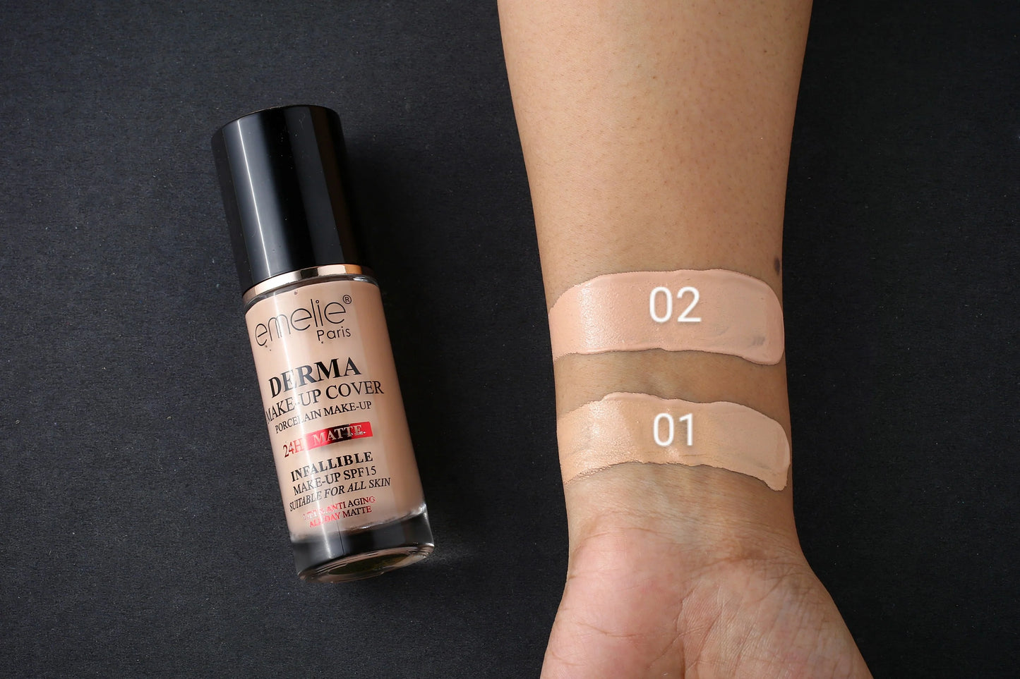 Emelie Derma Full Coverage Makeup Foundation 40ml