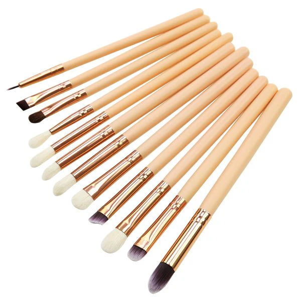 Zoeva 15-Piece Eye Makeup Brush Set with Travel Pouch
