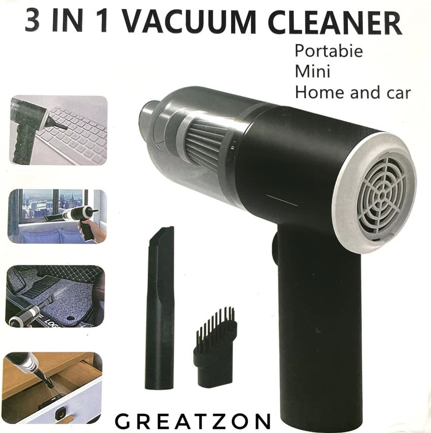 Portable Vacuum Cleaner Duster Blower 3 in 1 Air Pump Wireless Handheld Clean Microscopic Dust From Car, Home, Vehicle Interior Cleaner, Computer, Laptop, Flower, Mirror