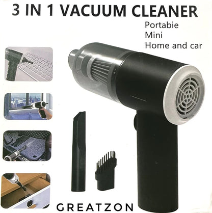 Portable Vacuum Cleaner Duster Blower 3 in 1 Air Pump Wireless Handheld Clean Microscopic Dust From Car, Home, Vehicle Interior Cleaner, Computer, Laptop, Flower, Mirror