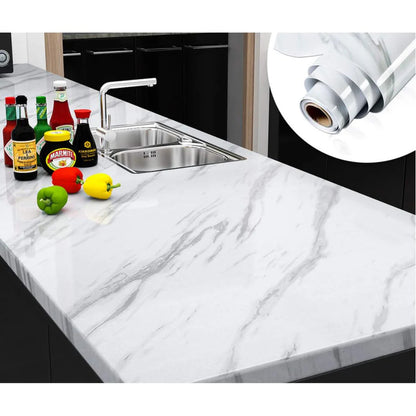Self Adhesive Kitchen Marble Sheets 2 Meter Waterproof and Oil proof