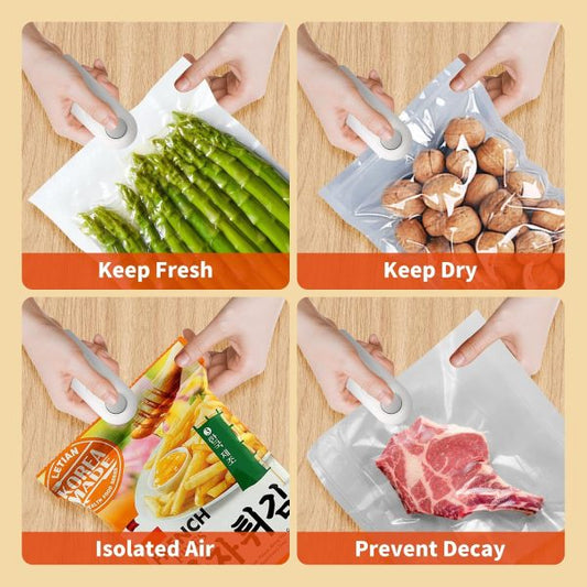 Heat Sealer and Cutter 2-in-1 Mini  | USB Rechargeable Food Sealer