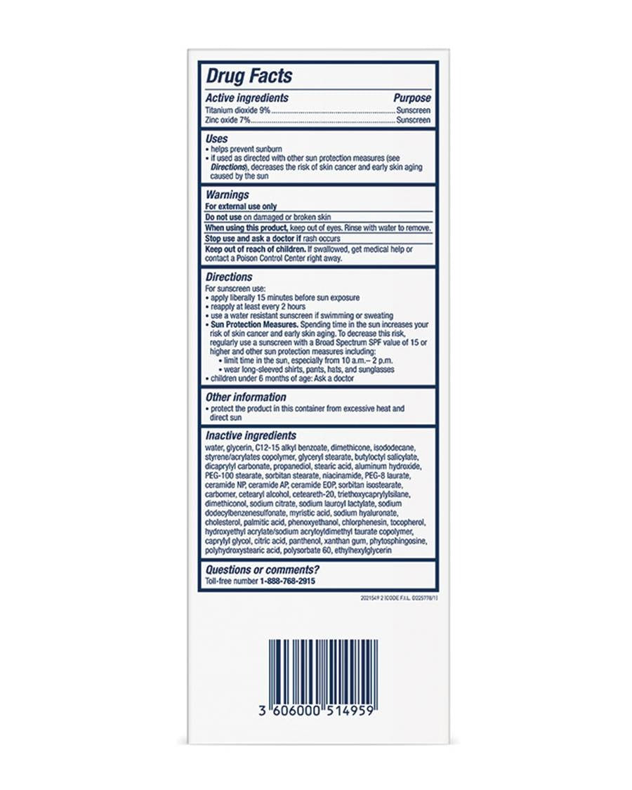 CeraVe Hydrating Mineral Sunscreen SPF 50 Face Lotion 75ml