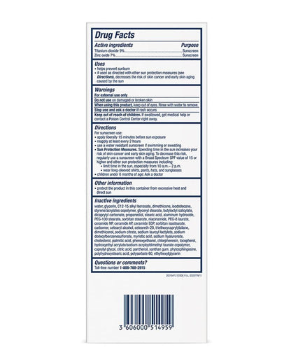 CeraVe Hydrating Mineral Sunscreen SPF 50 Face Lotion 75ml