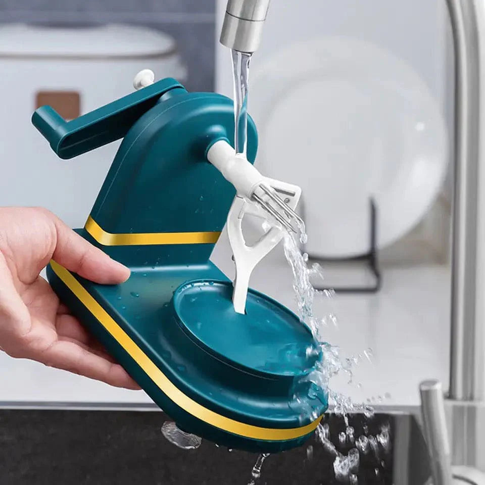 Manual Hand Crank Fruit Peeler | Multifunction Kitchen Slicer & Peeler