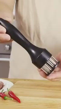 Stainless Steel Meat Tenderizer with Loose Needle Design Eco-Friendly