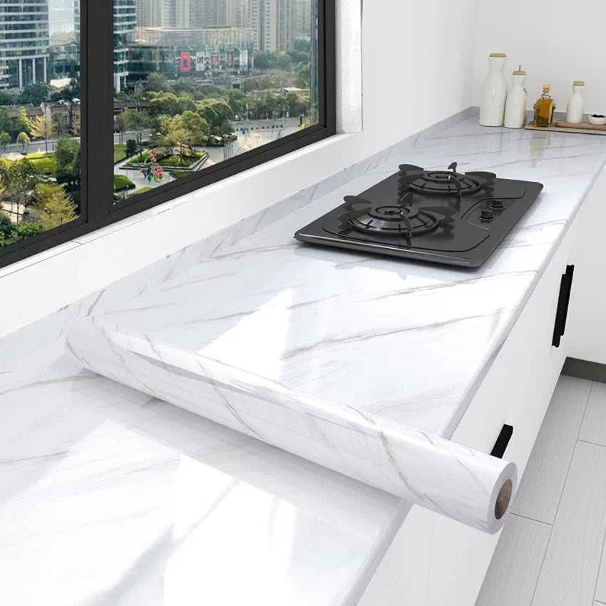 Self Adhesive Kitchen Marble Sheets 2 Meter Waterproof and Oil proof