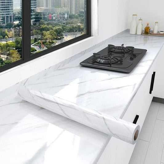 Self Adhesive Kitchen Marble Sheets 2 Meter Waterproof and Oil proof